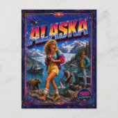 1980er Alaska Postkarte 80er Retro (Vorderseite)