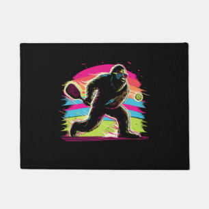 1980er Bigfoot Sasquatch Playing Pickleball 1 Fußmatte