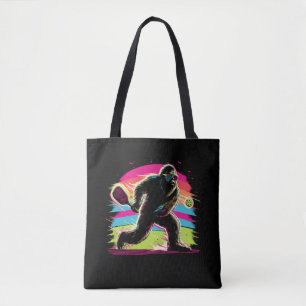 1980er Bigfoot Sasquatch Playing Pickleball 1 Tasche