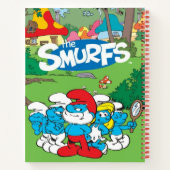 1980er Classic Cartoon Smurf Spiral Notebook 8.5x1 Notizblock (Rückseite)