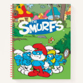1980er Classic Cartoon Smurf Spiral Notebook 8.5x1 Notizblock (Vorderseite)