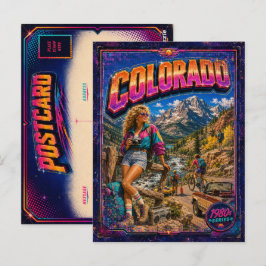 1980er Colorado Postkarte 80er Retro