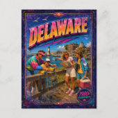 1980er Delaware Postkarte 80er Retro (Vorderseite)