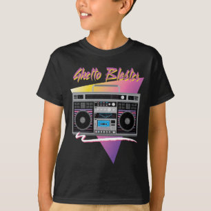 1980er Ghetto-Blaster Boombox T-Shirt