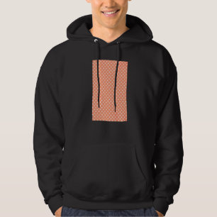 1980er KLEINE POLKAPUNKT-MUSTER APRIKOSE AN Hoodie
