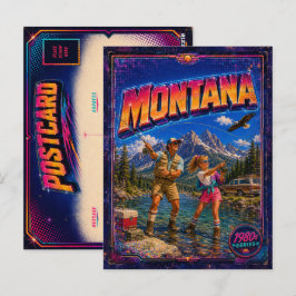 1980er Montana Postkarte 80er Retro