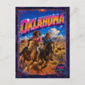 1980er Oklahoma Postkarte 80er Retro (Vorderseite)