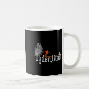 1980er Stil Ogden Utah Vintage Skifahren Kaffeetasse