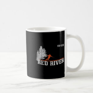 1980er Stil Red River Nm Vintage Skifahren Kaffeetasse