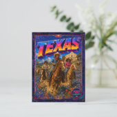 1980er Texas Postkarte 80er Retro (Stehend Vorderseite)