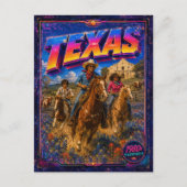1980er Texas Postkarte 80er Retro (Vorderseite)