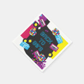 1980er Totally Phantastisch Party Napkins / Servie Serviette (Ecke)