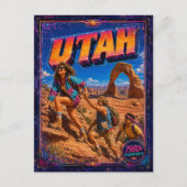 1980er Utah Postkarte 80er Retro (Vorderseite)