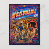 1980er Vermont Postkarte 80er Retro (Vorderseite)