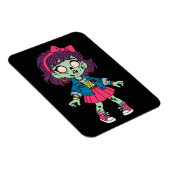 1980er Zombie Mädchen Magnet (Rechte Seite)