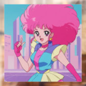 1980s anime-style characters fensteraufkleber (Blatt 2)