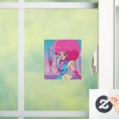 1980s anime-style characters fensteraufkleber (Zuhause)