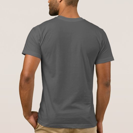 1980s Cool Retro Typography Repeat Script T-Shirt (Rückseite)