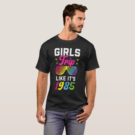 1980s Retro Style Costume Women Like It's 1985 Gir T-Shirt (Vorne ganz)