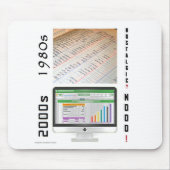"1980s vs 2000s Accounting" Mouse Pad Mousepad (Vorne)