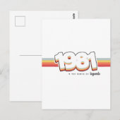 1981 Die Geburt von Legenden Postkarte (Vorne/Hinten)