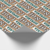 1981 geboren geschenkpapier (Ecke)