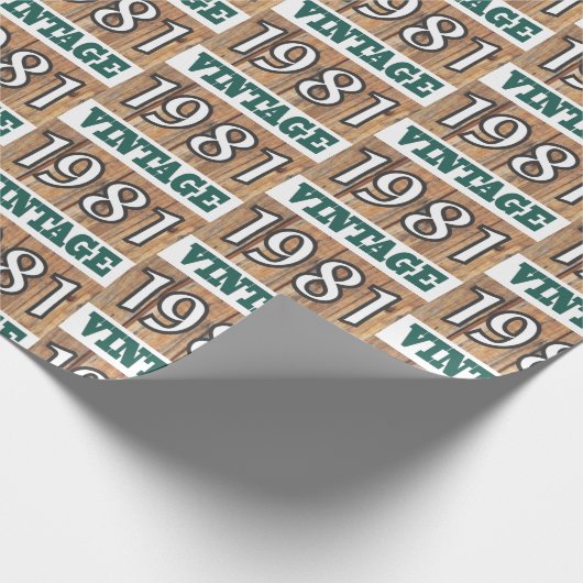 1981 geboren geschenkpapier (Ecke)