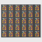 1981 Geborene Vintage 40. GeburtstagVinyls Classic Geschenkpapier (Flach)