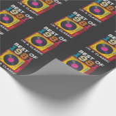 1981 Geborene Vintage 40. GeburtstagVinyls Classic Geschenkpapier (Ecke)