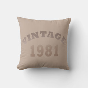 1981 geborenes elegantes modernes vintage Geburtst Kissen
