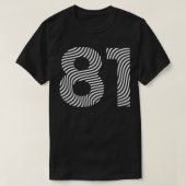 1981 Geburtstag T-Shirt (Design vorne)