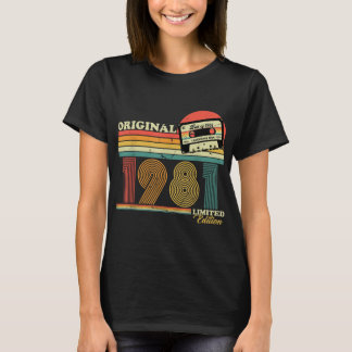 1981 Jahrgang Geburtstag Retro Limited Edition Män T-Shirt