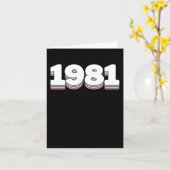 1981 KARTE (Gelbe Blume)