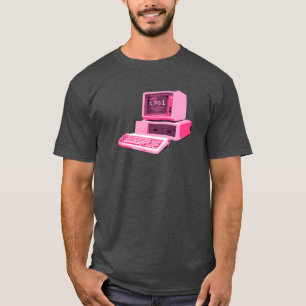 1981 Pink Retro-Computer-T-Shirt T-Shirt