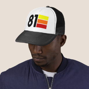 1981 Retro Birthday Poly Foam Trucker Hat Truckerkappe