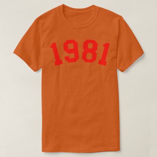 1981 T-Shirt (Design vorne)