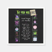 1981 - Trivia zum Geburtstag Serviette (Vorderseite)