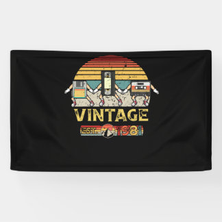1981 Vintage 41. Geburtstagsmusikkkassette Banner