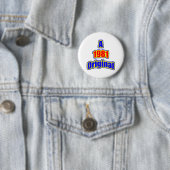 1981 Vorlagen-Querstations-Rot Button (Beispiel)