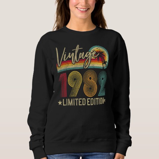 1982 40. Geburtstag, 40 Jahre alter Tag Sweatshirt (Vorderseite)