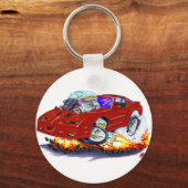 1982-92 Trans Am Maroon Car Schlüsselanhänger (Vorderseite)