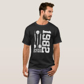 1982 DARTS 40. GEBURTSTAG T-Shirt (Vorne ganz)