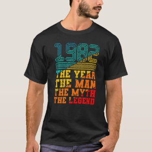 1982 Das Jahr eines Mythos 40. Geburtstags Männer T-Shirt