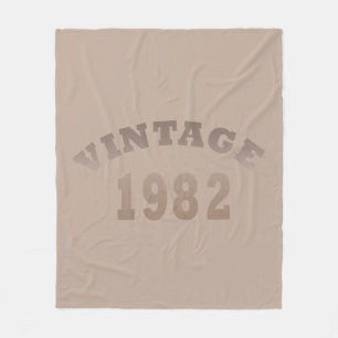 1982 geboren elegantes modernes vintage Geburtstag Fleecedecke