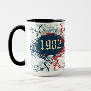 1982 Geburtstag oder Seit 1982 oder Made 1982 Tasse