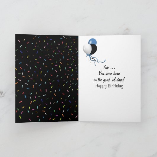 1982 Geburtstag Trivia Fun Fakten Karte (Innenseite)