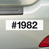 1982 Hashtag 43 Geburtstag Jahrestag Autoaufkleber (Auf Auto)