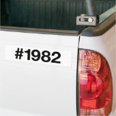 1982 Hashtag 43 Geburtstag Jahrestag Autoaufkleber (Auf Lkw)
