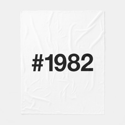 1982 Hashtag 43 Geburtstag Jahrestag Fleecedecke (Vorderseite)