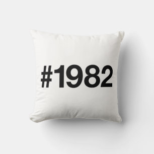 1982 Hashtag 43 Geburtstag Jahrestag Kissen